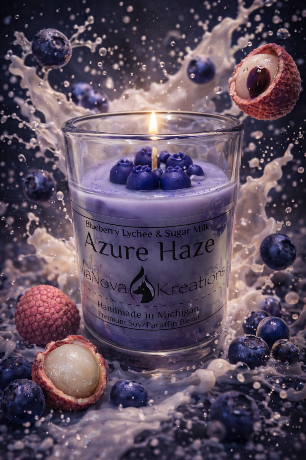 Azure Haze - Blueberry Lychee & Sugar Milk
