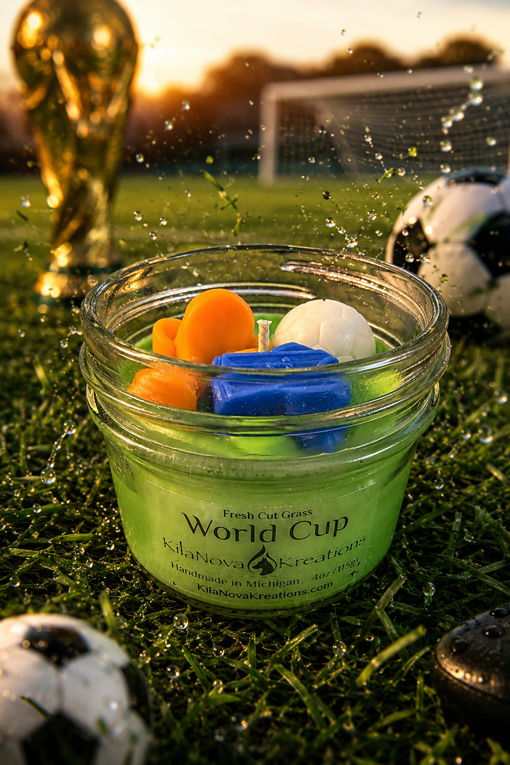 World Cup Soccer - Fresh Cut Grass