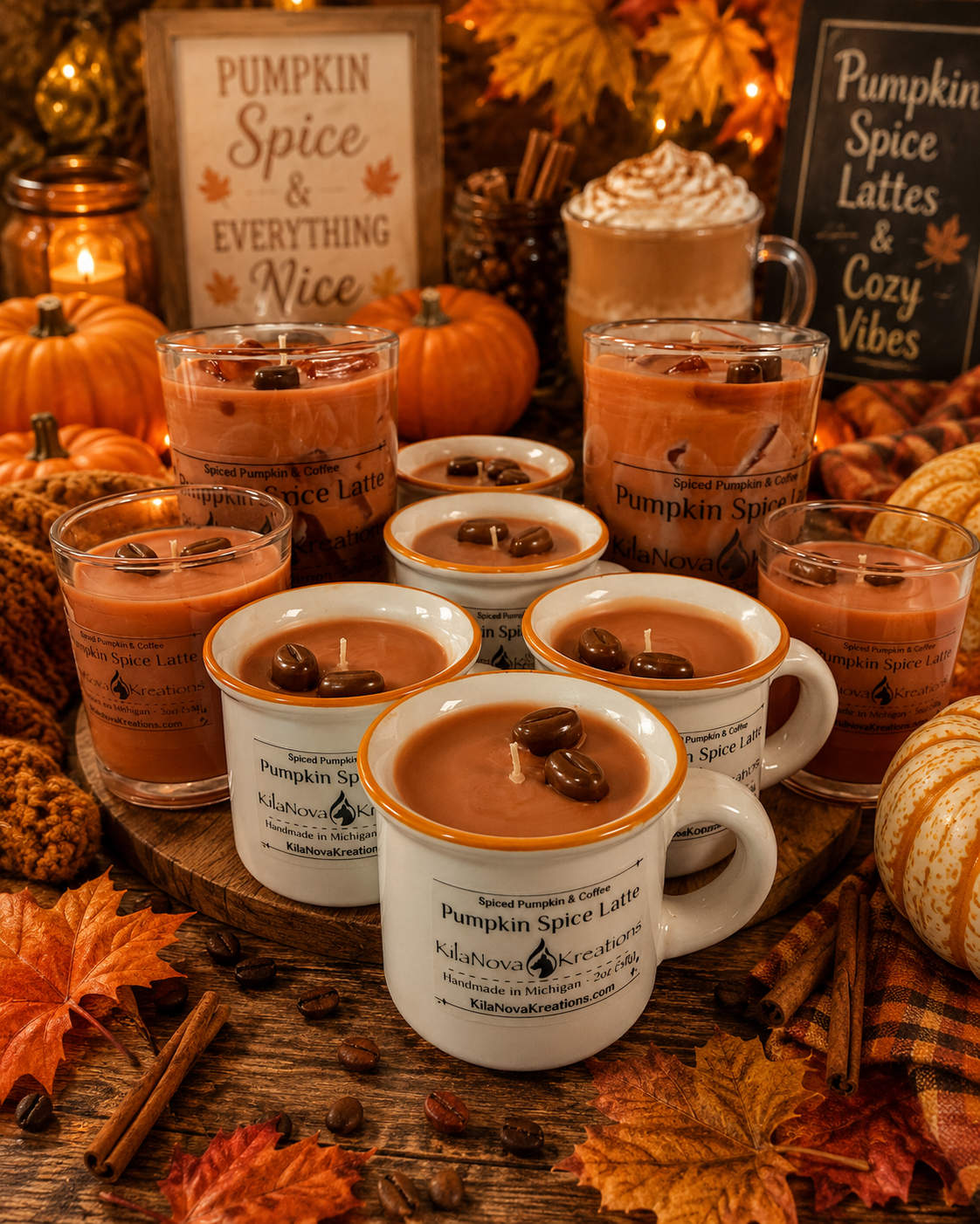 Pumpkin Spice Latte Candles