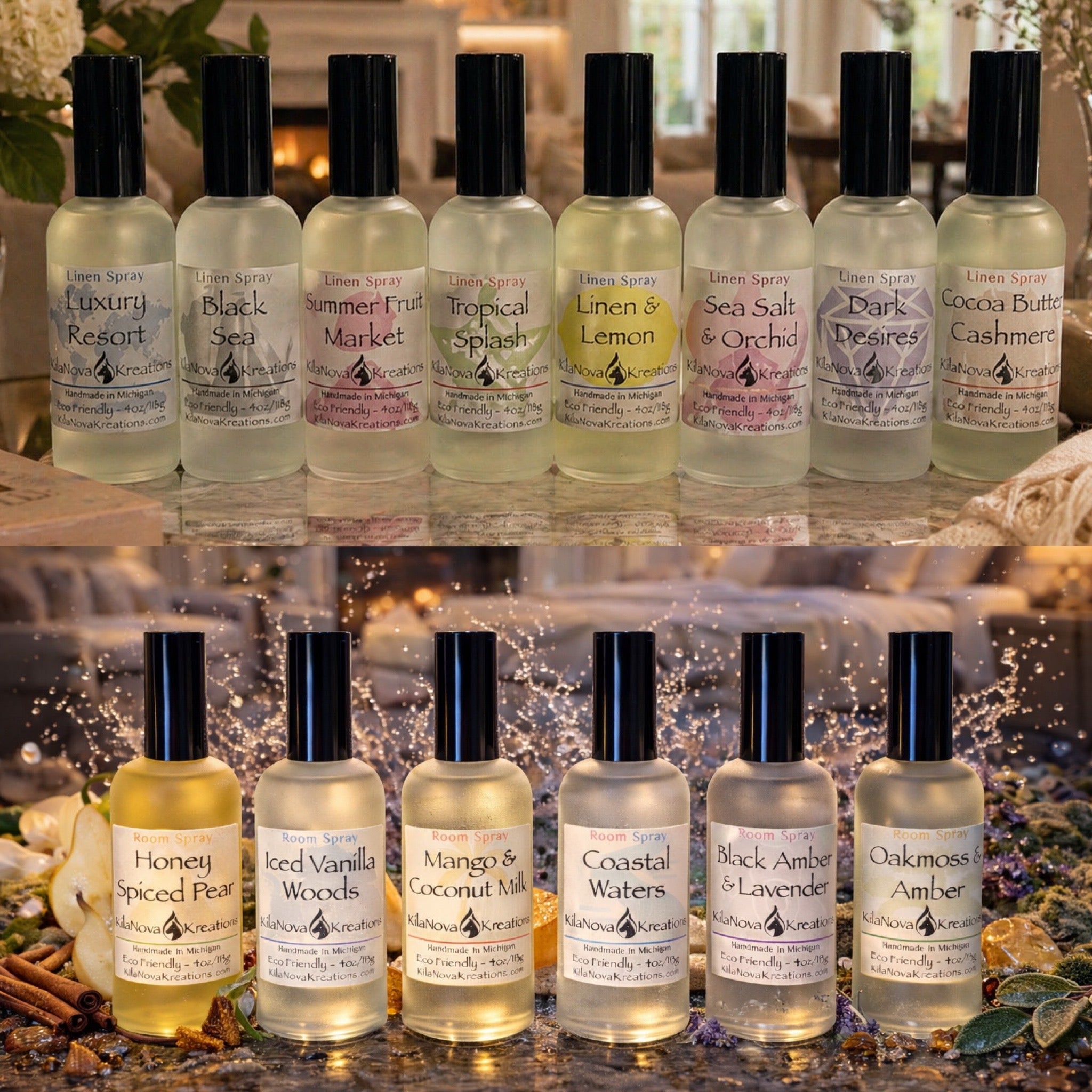 KilaNova Aura Mist - Linen Spray