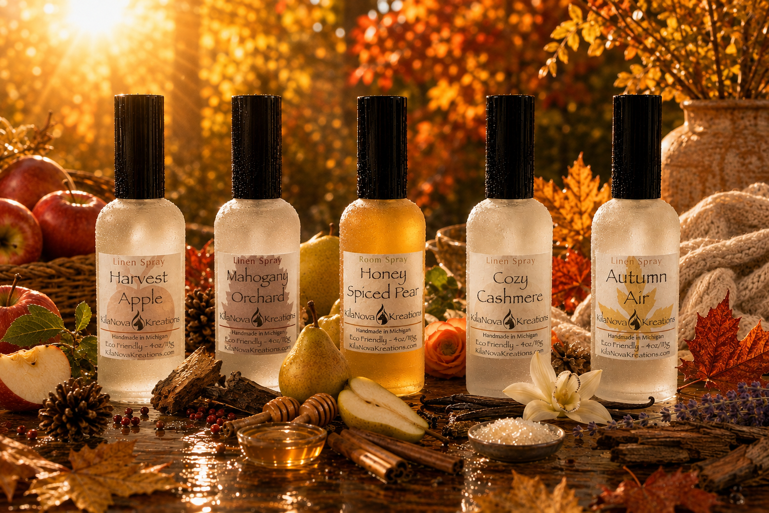 KilaNova Fall Room & Linen Spray