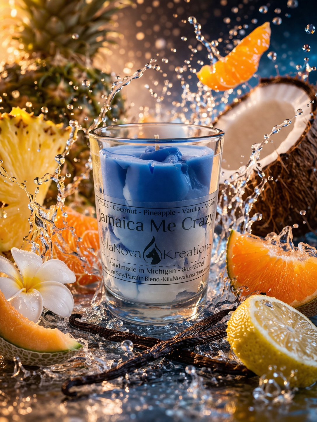 Jamaica Me Crazy Latte Candle