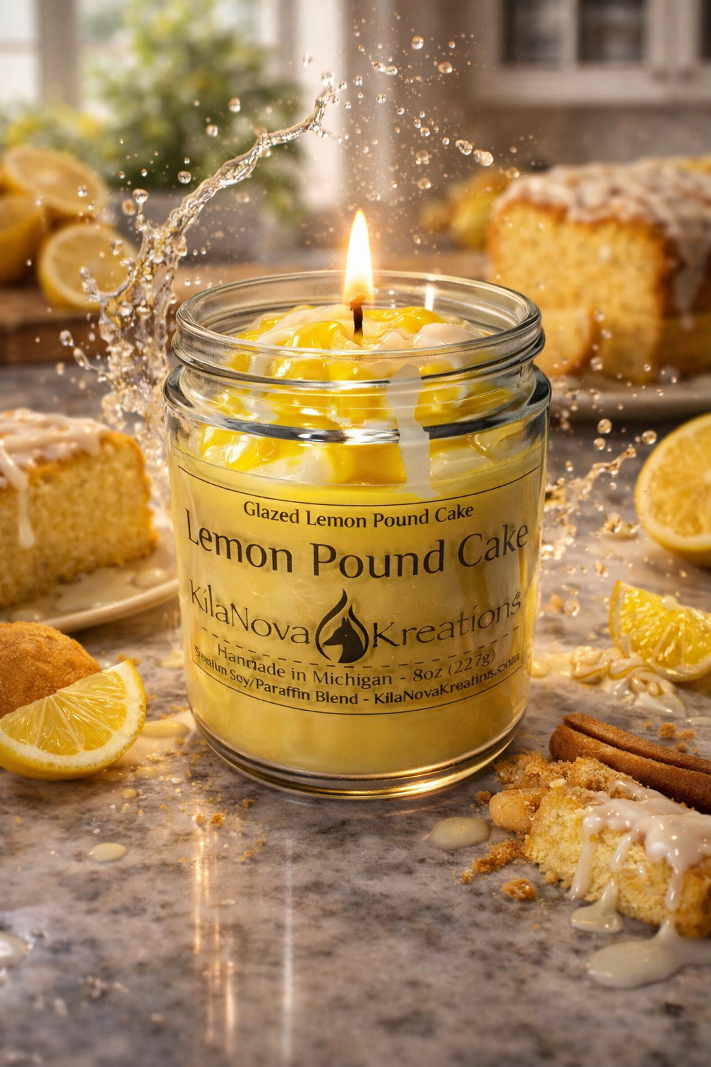 Lemon Pound Cake - Dessert Candle