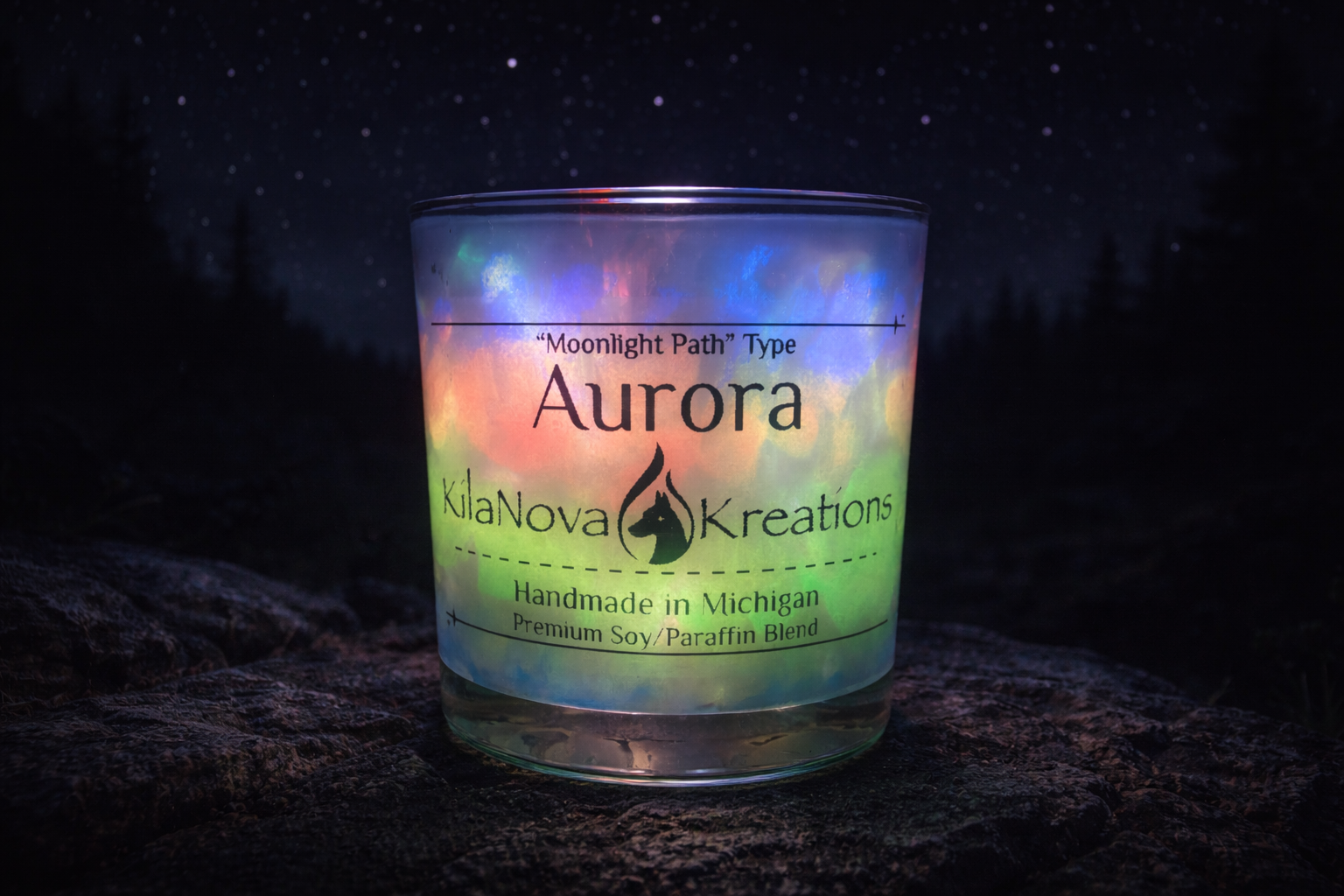 Aurora - GLOW In The Dark Candle