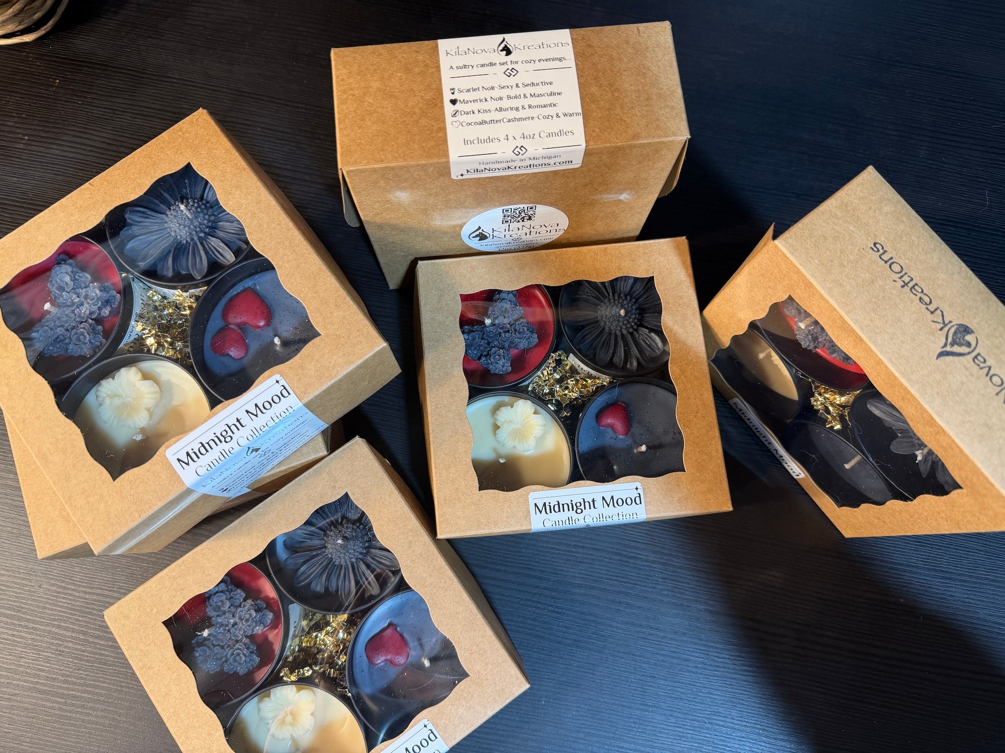 Candle Tin 4 Packs: Scent Story Boxes