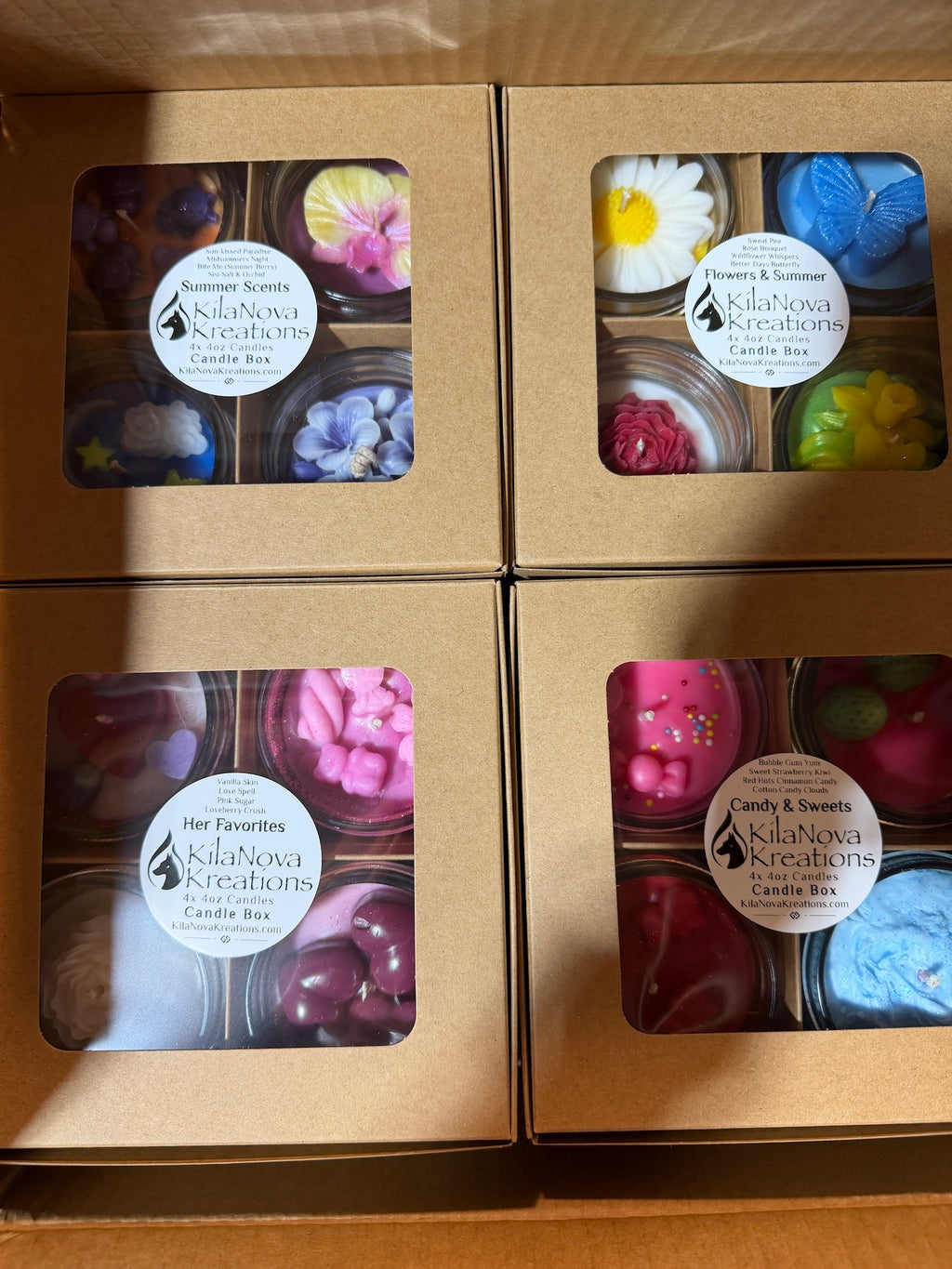 Candle 4 Packs: Scent Story Boxes