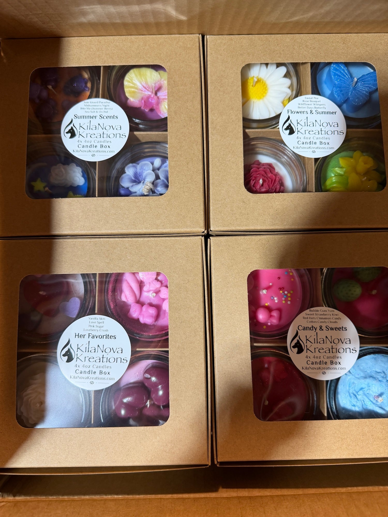 Candle 4 Packs: Scent Story Boxes