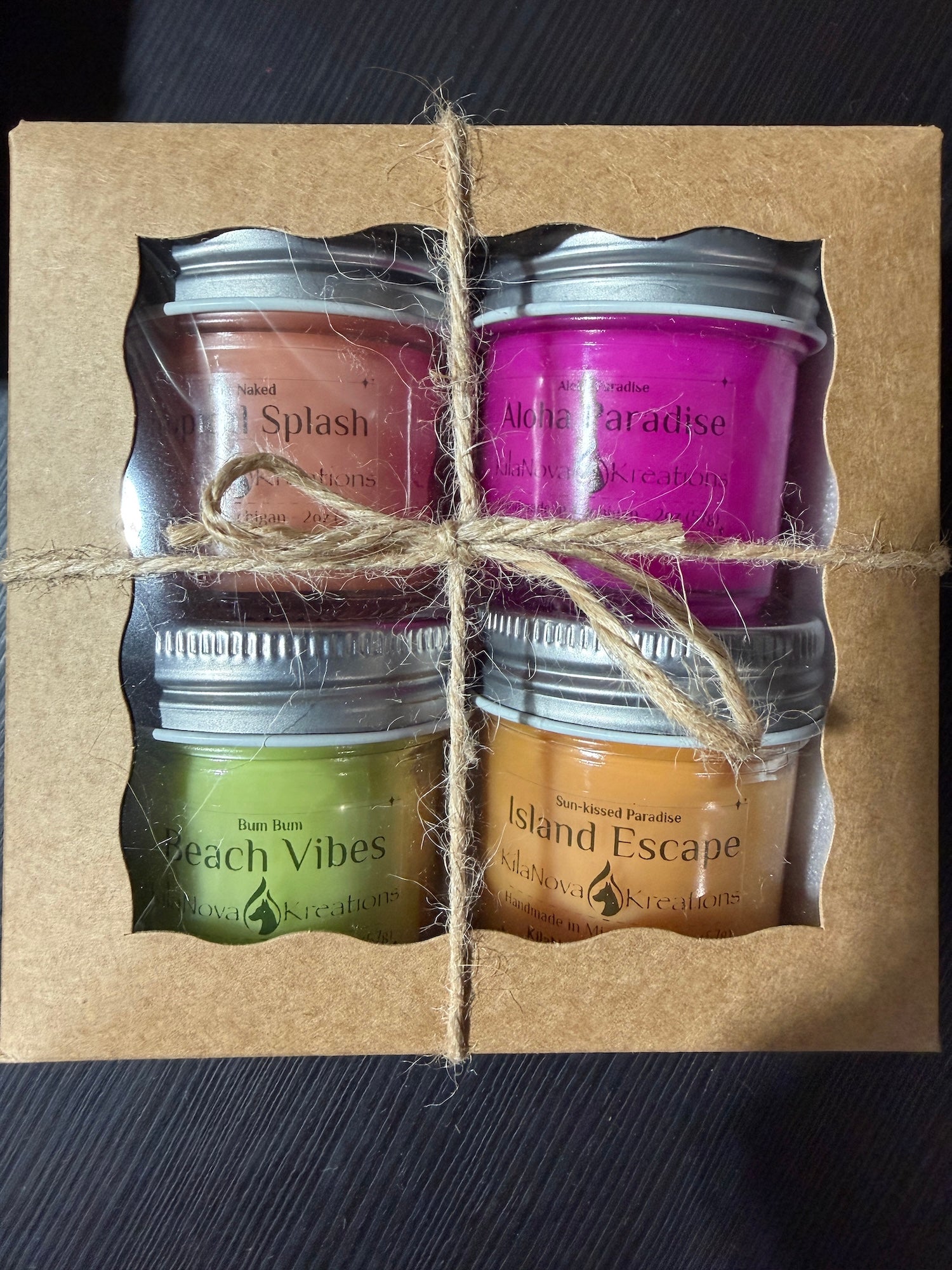 Candle 4 Packs: 2oz Sample Scent Story Boxes