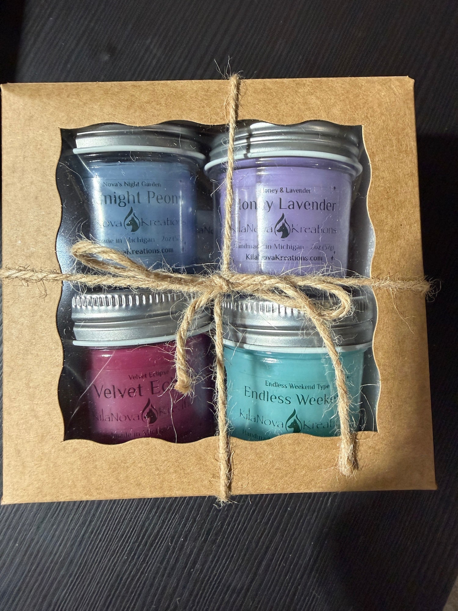 Candle 4 Packs: 2oz Sample Scent Story Boxes