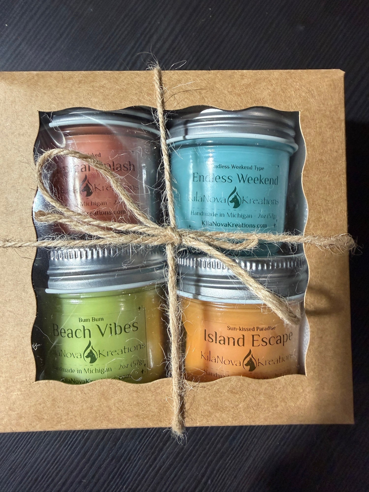 Candle 4 Packs: 2oz Sample Scent Story Boxes