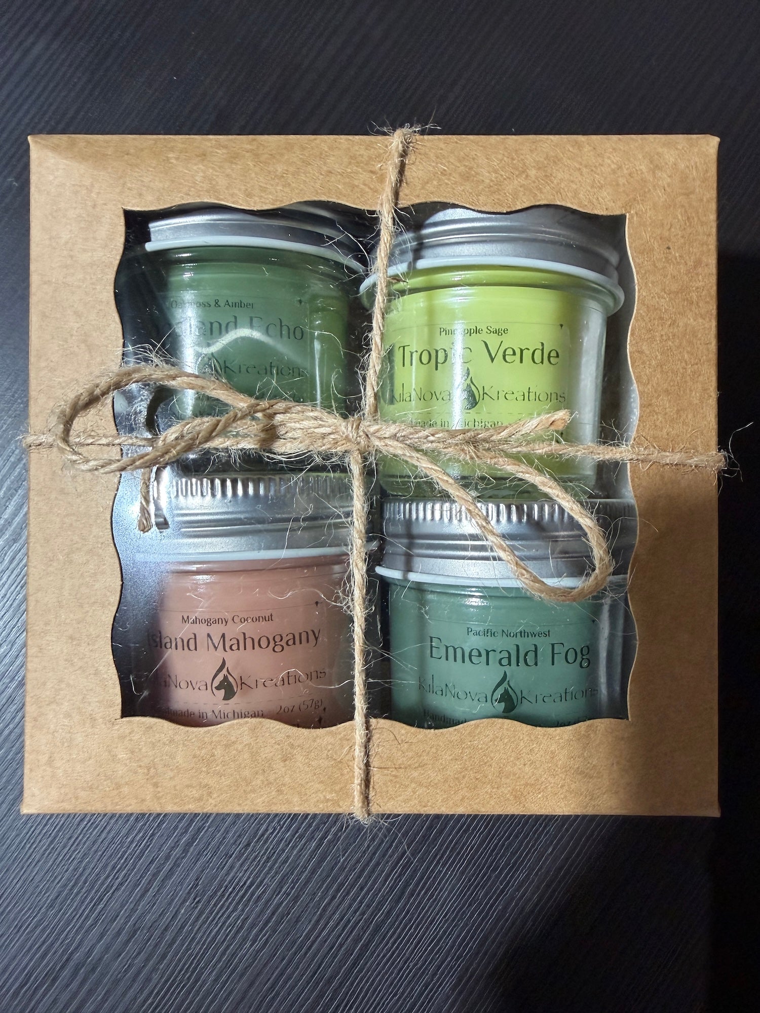 Candle 4 Packs: 2oz Sample Scent Story Boxes