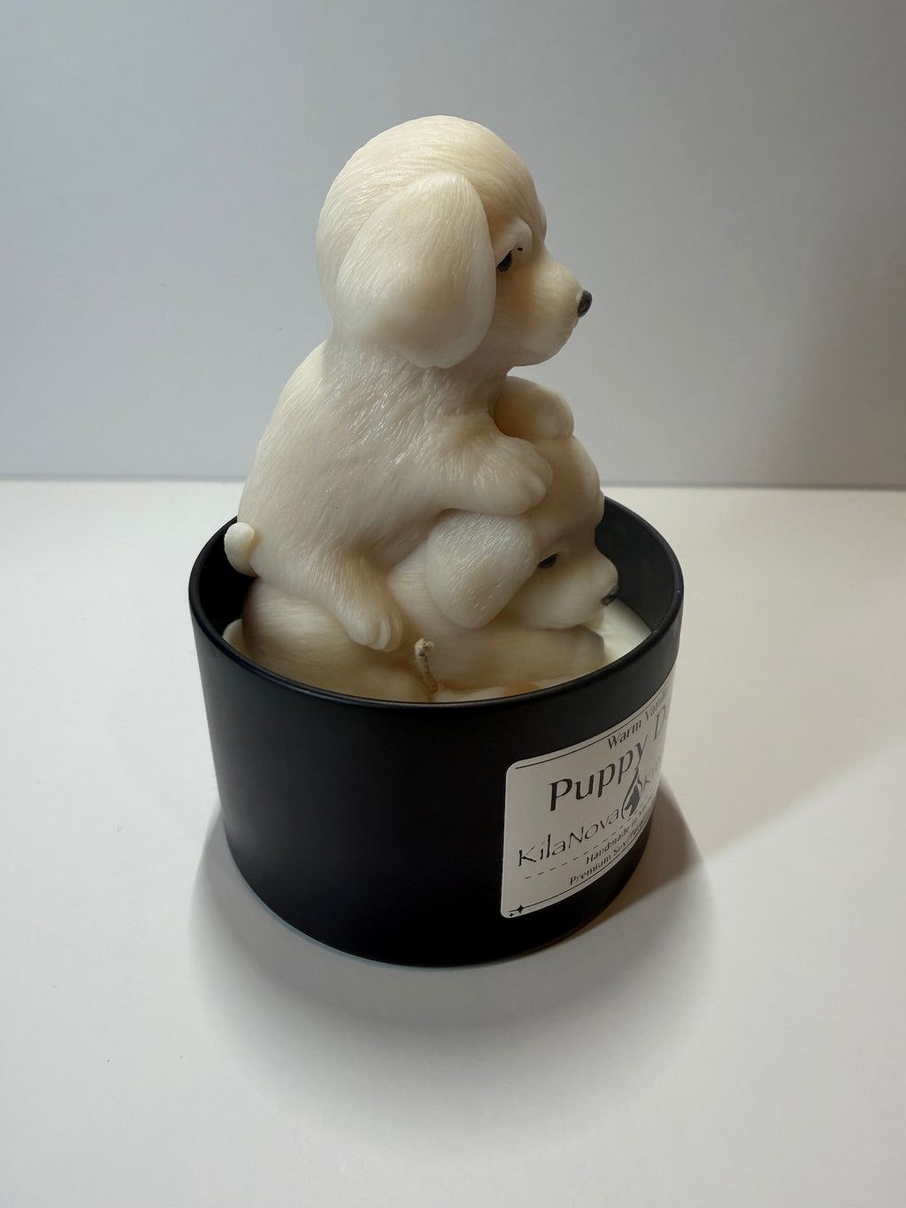Puppy Days Decorative Candle