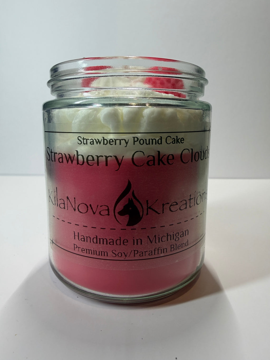 Strawberry Cake Clouds - Strawberry Pound Cake