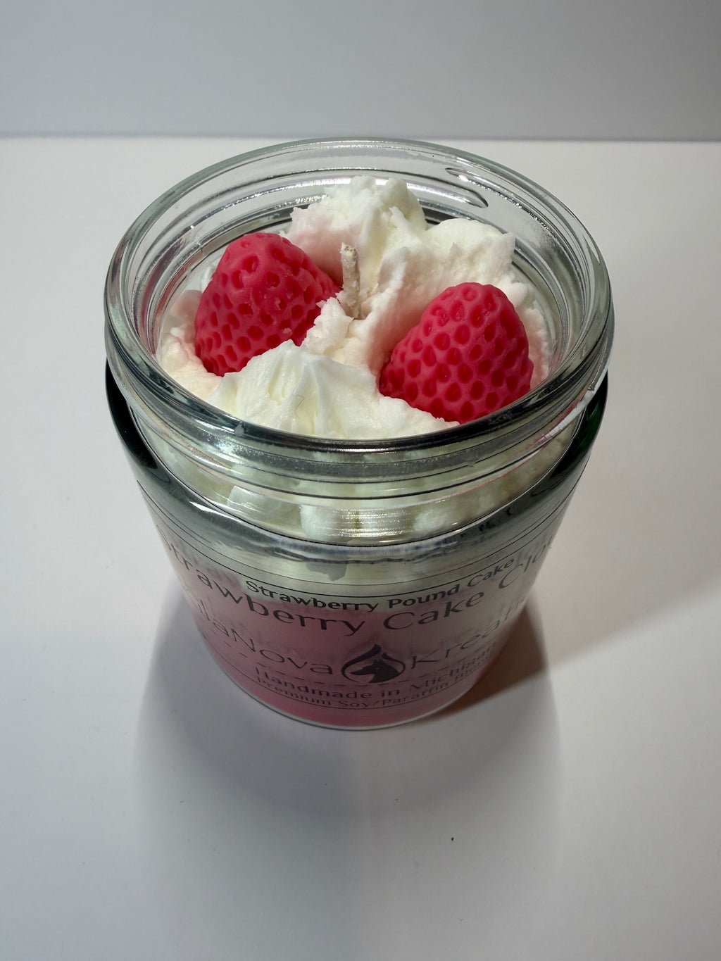 Strawberry Cake Clouds - Strawberry Pound Cake