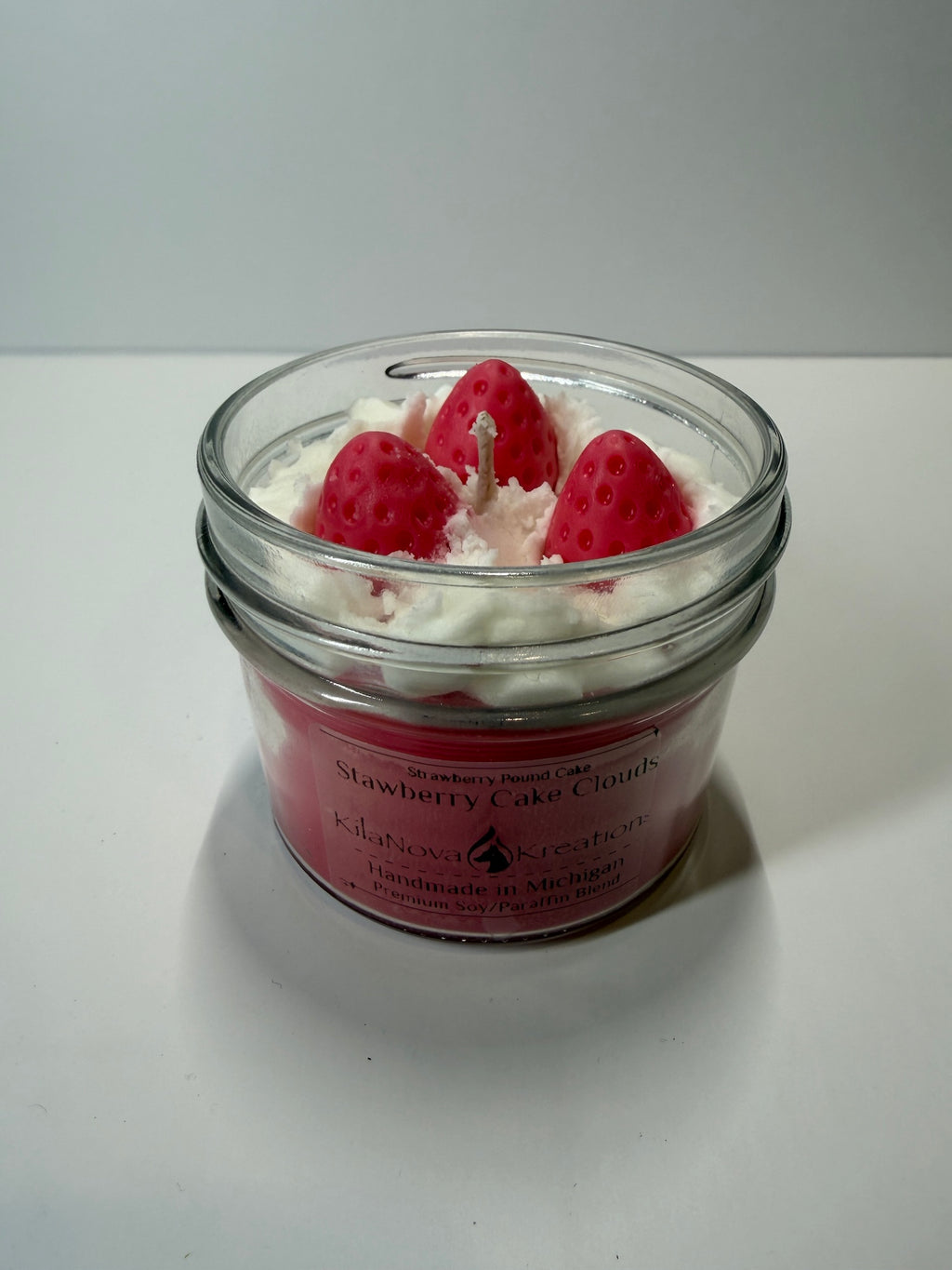 Strawberry Cake Clouds - Strawberry Pound Cake