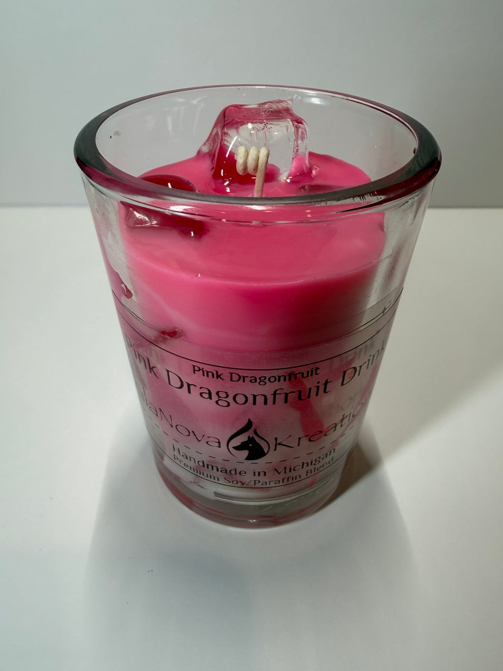 Pink Dragonfruit Drink - Latte Candle