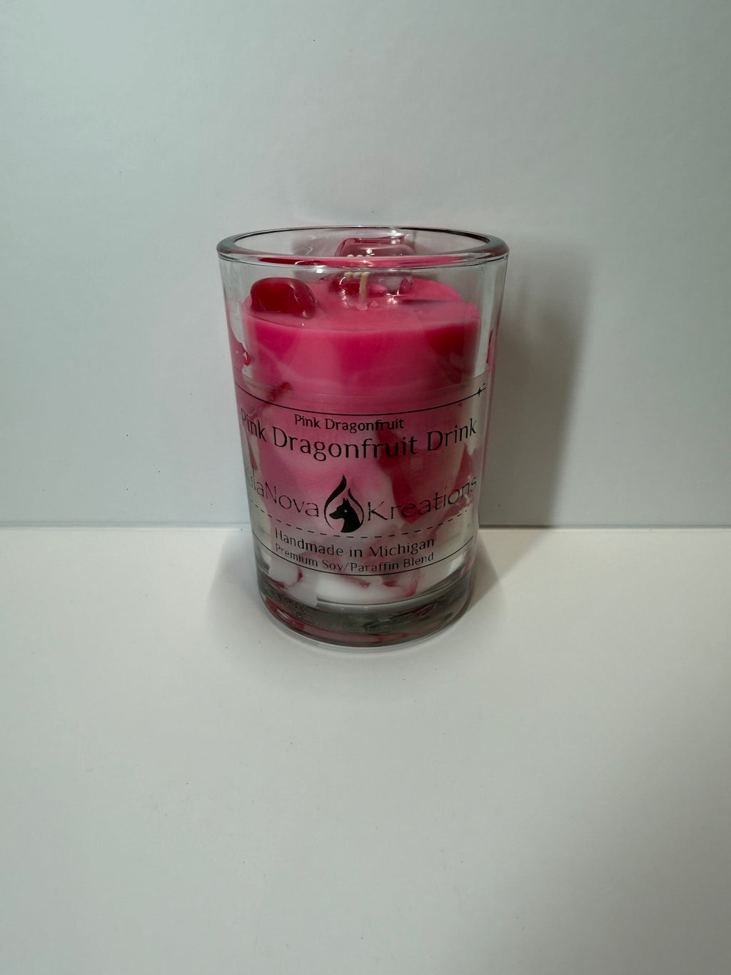 Pink Dragonfruit Drink - Latte Candle