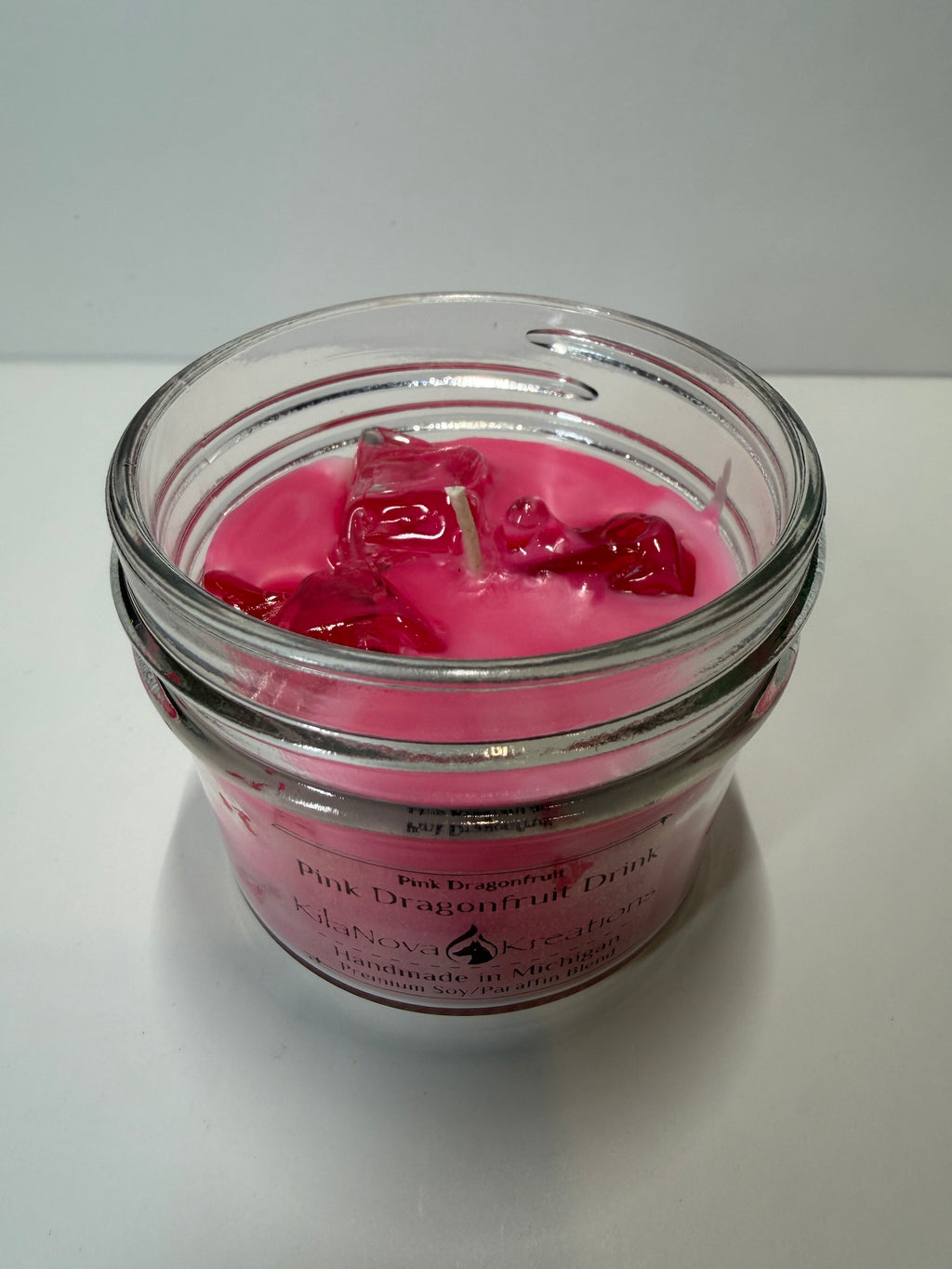 Pink Dragonfruit Drink - Latte Candle